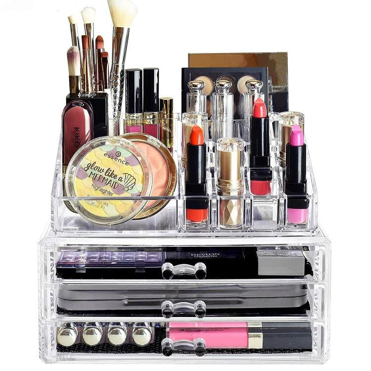 استند لوازم آرایش ( قسطی بدون کارمزد ) بی رنگ و شفاف درجه یک Beauty Box