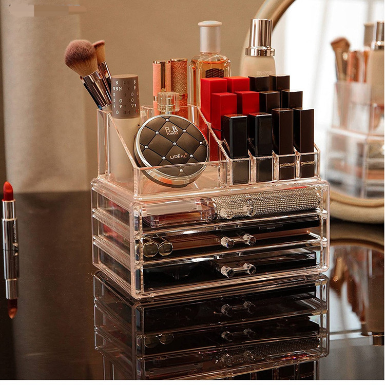 استند لوازم آرایش ( قسطی بدون کارمزد ) بی رنگ و شفاف درجه یک Beauty Box