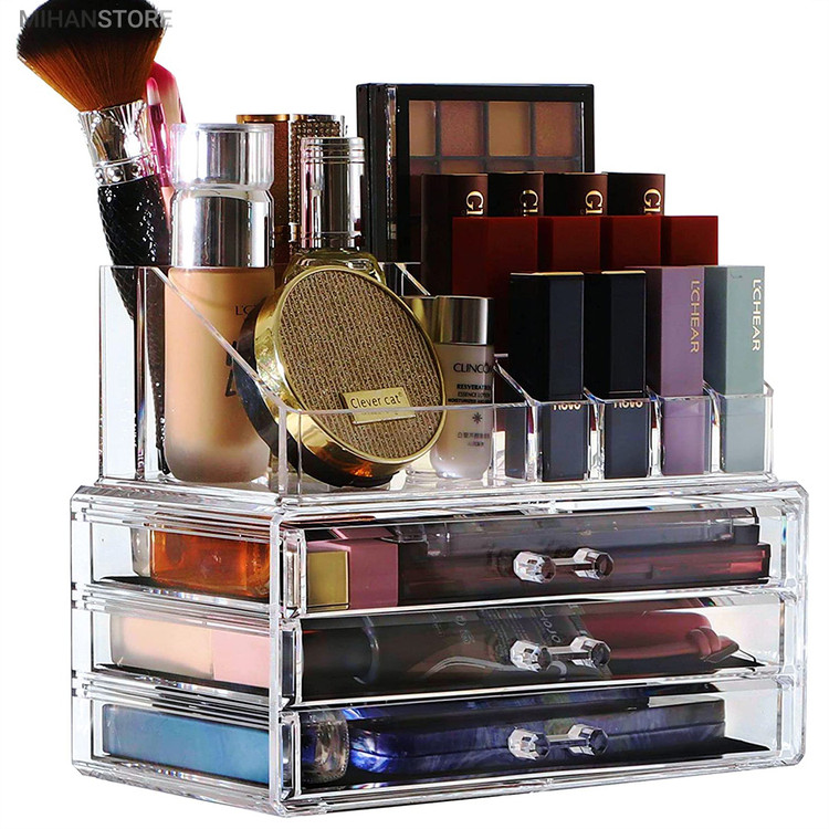 استند لوازم آرایش ( قسطی بدون کارمزد ) بی رنگ و شفاف درجه یک Beauty Box