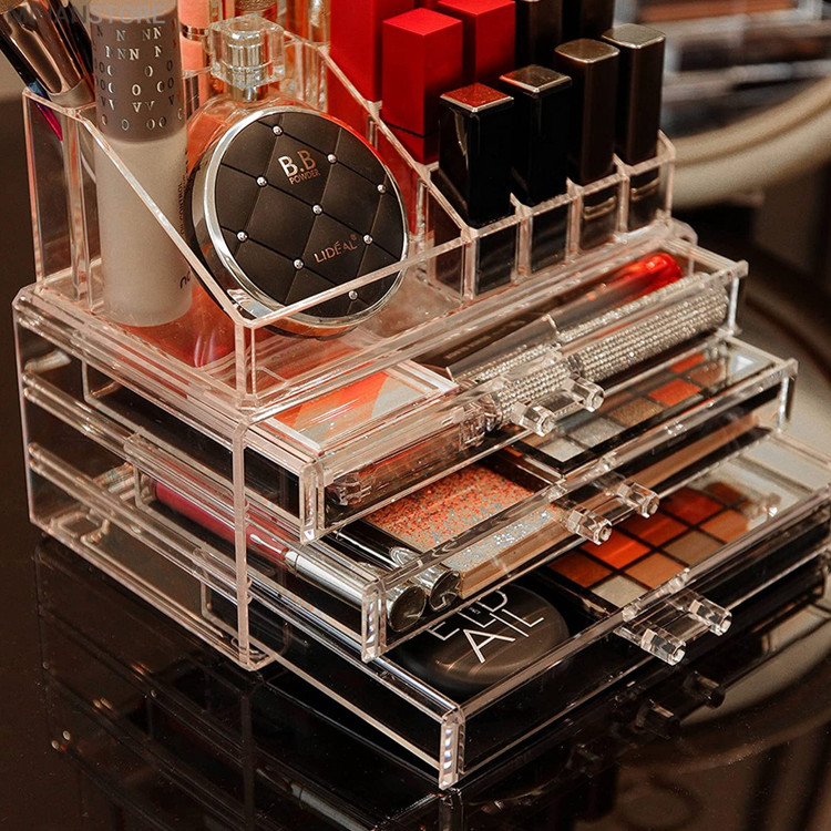 استند لوازم آرایش ( قسطی بدون کارمزد ) بی رنگ و شفاف درجه یک Beauty Box