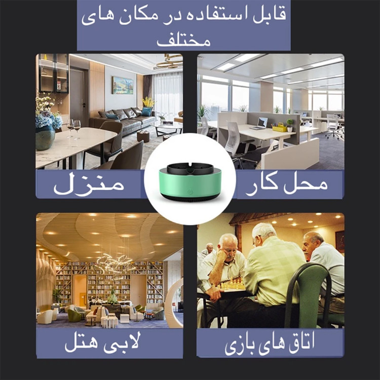 زیر سیگاری و مکنده دود ( قسطی بدون کارمزد ) هوشمند مدل SC-08