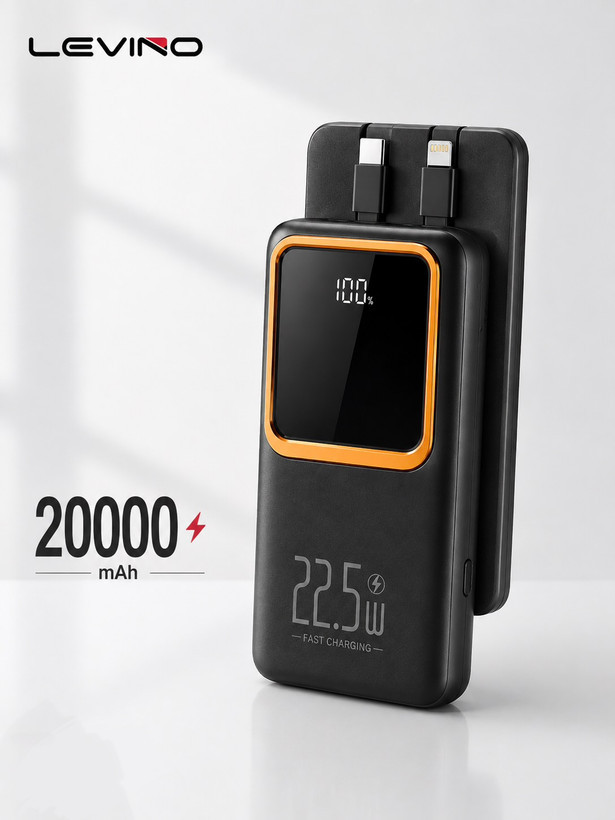 پاوربانک لوینو مدل N-52 ( قسطی بدون کارمزد ) ظرفیت 20000mAh اورجینال با شارژ فوق سریع