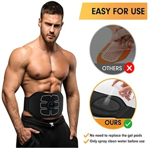 کمربند لاغری و ماساژور سیکس پک ساز شارژی ( قسطی بدون کارمزد ) مدل EQ-66